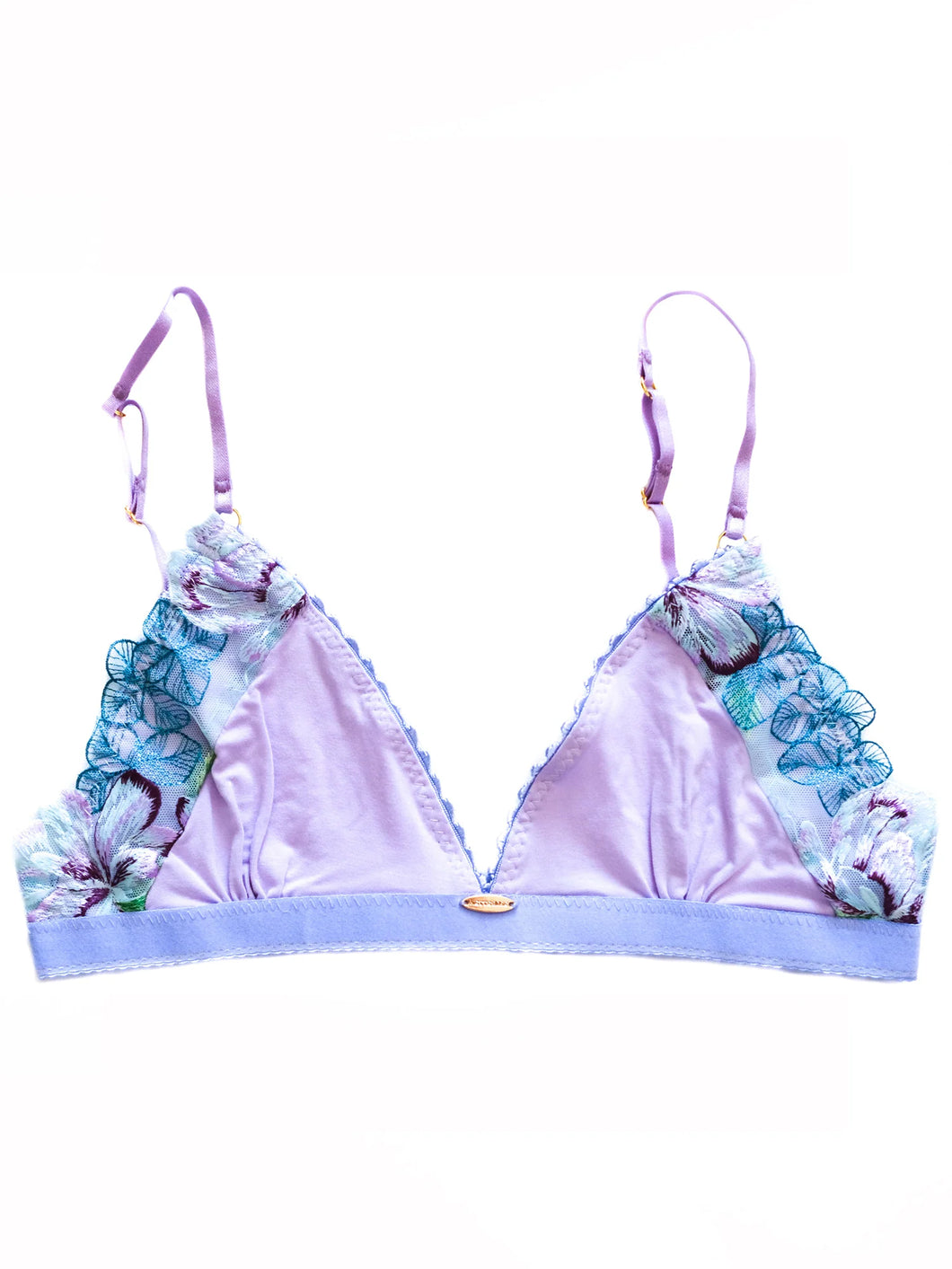 Bamboo Pia Purple Triangle Bra