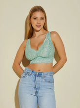 Load image into Gallery viewer, Green Light Curvy Plungie Bralette
