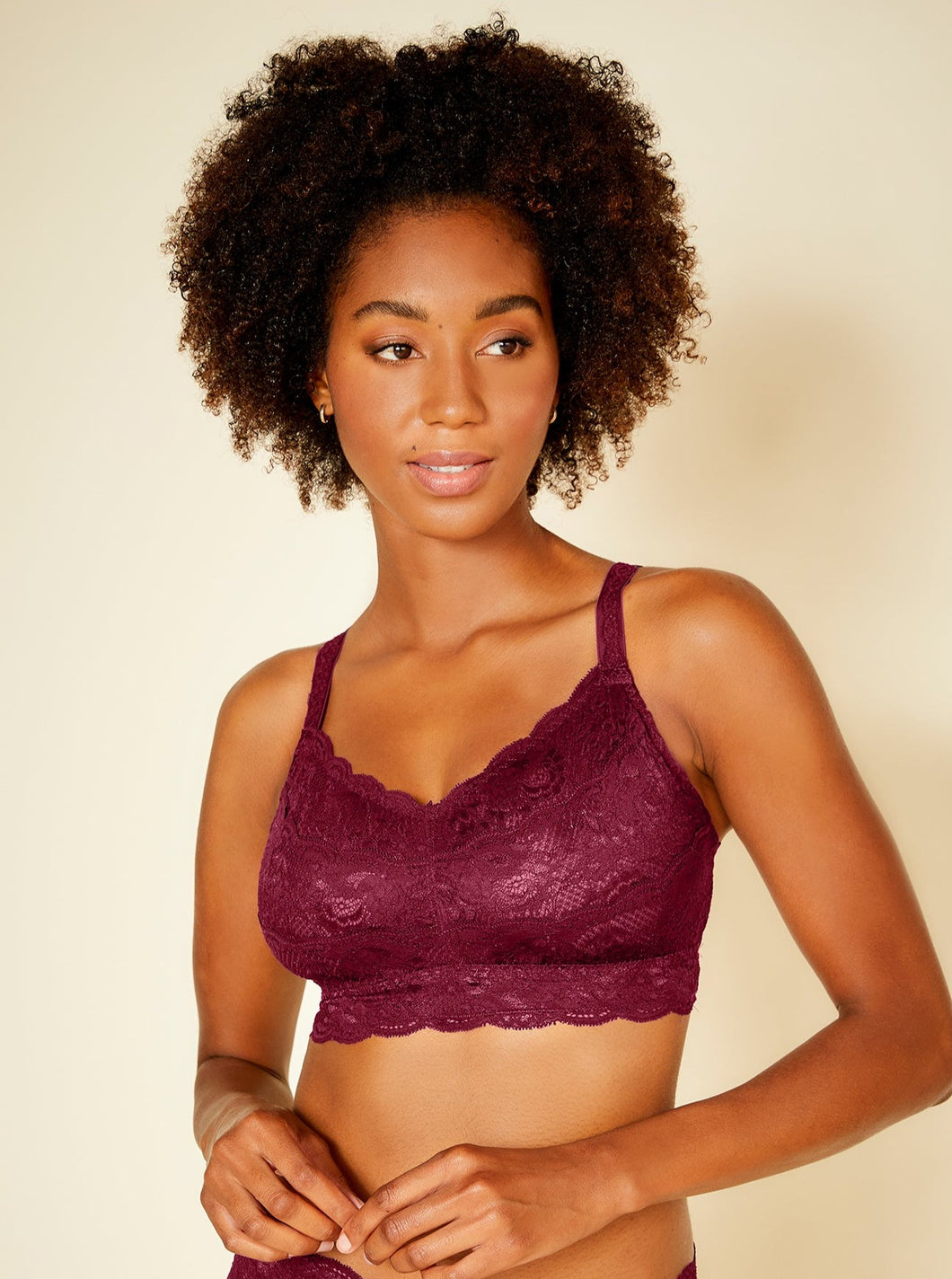 Curvy Sweetie Bralette (Vino)